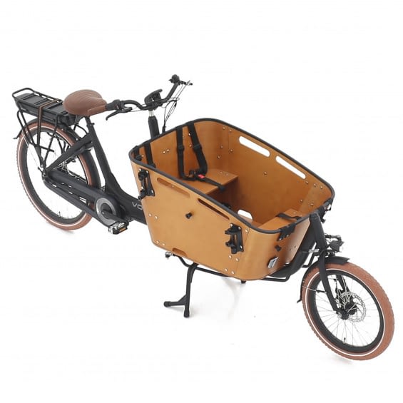 Correlaat Veel gevaarlijke situaties gebaar Vogue Carry 2 Elektrische Bakfiets zwart bruin - Nieuwe fiets kopen? H&H  Dutch Bikes!