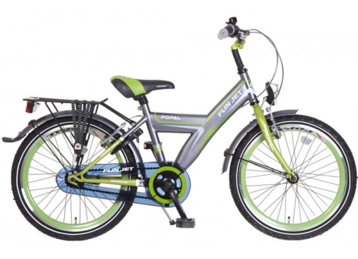 popal-fun-jet-jongens-fiets grijs groen