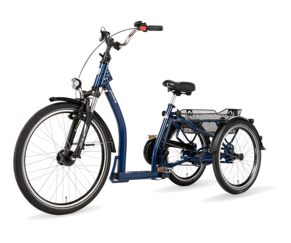 Pfau-Tec Mobile Lageinstap Driewieler fiets blauw zijaanzicht