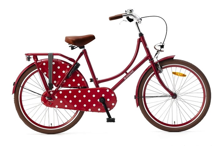 Popal Omafiets 24 inch rood