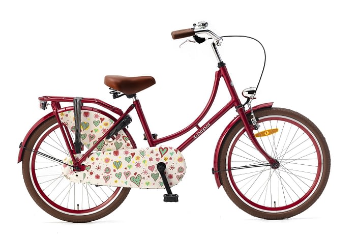 Popal Omafiets 22 inch rood