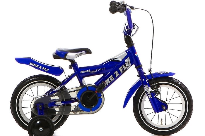 popal bike 2 fly jongensfiets 12 inch blauw