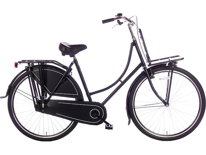 oma-fiets-28 inch Dames transportfiets basic-rek