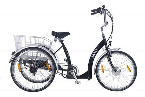 Popal E-bike driewielerfiets 24 inch Luxe Zwart